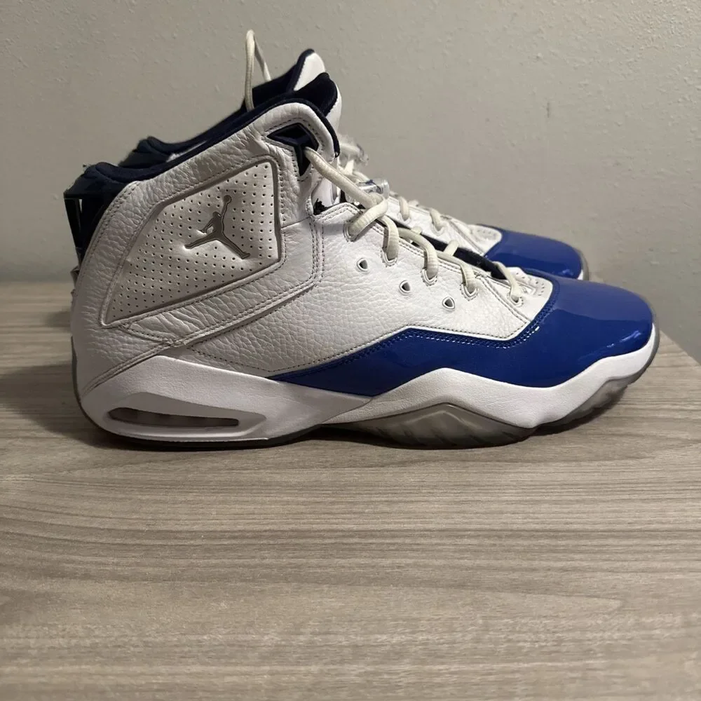 Jordan B’Loyal “White Metallic Silver Blue” Men’s Size 15 Lifestyle Sneakers